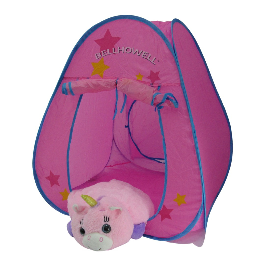 Vista 4 de Carpa plegable infantil - Color: Rosado